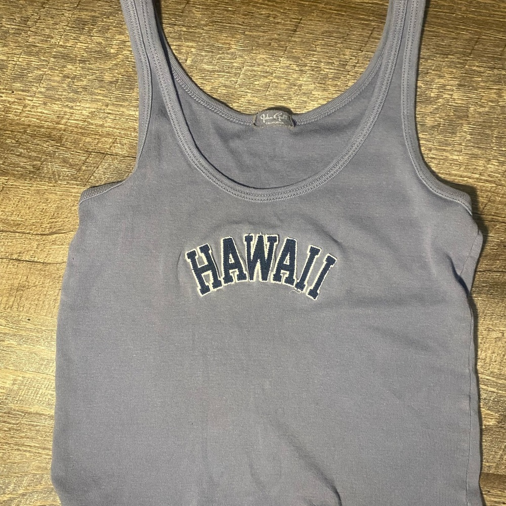 Hawaii Graphic Tank Top - Gray
